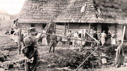 Wysiedlenie ludności ukraińskiej w ramach akcji „Wisła” w 1947 r. /Źródło: en.wikipedia