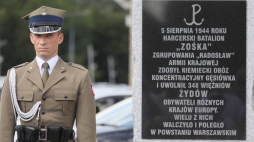 Pomnik upamiętniający zdobycie Gęsiówki przez powstańców warszawskich, fot. PAP/P. Supernak