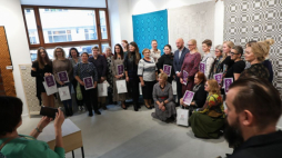 Rozstrzygnięcie Ogólnopolskiego Konkursu na Tkaninę Przetykaną – Radziuszkę w Podlaskim Instytucie Kultury. Białystok, 26.10.2024. Fot. PAP/A. Reszko