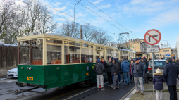 Katarzynki w Poznaniu, prezentacja starych tramwajów, fot. PAP/J. Kaczmarczyk