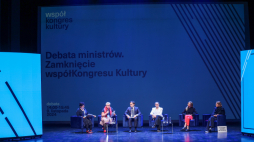 Debata na zakończenie WspółKongresu Kultury z udziałem ministry Hanny Wróblewskiej, fot. PAP/L. Szymański