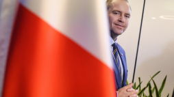 Karol Nawrocki, prezes IPN, podczas konferencji 27 listopada 2024, fot. PAP/P. Supernak