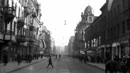 Katowice. Ulica marszałka Józefa Piłsudskiego, 1030 r. /Źródło: NAC 