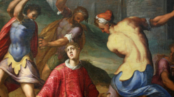 Obraz Hansa von Aachena „Ukamienowanie św. Szczepana”.  PAP/reprodukcja