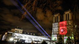 Katedra Notre Dame w Paryżu przed ponownym otwarciem po odbudowie, fot. PAP/EPA/M. Badra