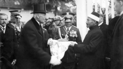 Wizyta prezydenta RP Ignacego Mościckiego na kresach wschodnich-pobyt w Nowogródku, powitanie przez społeczność tatarską, 1929 r.  /NAC