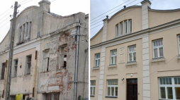 Front willi przy ul. Modlińskiej przed i po renowacji. Fot. um.warszawa.pl