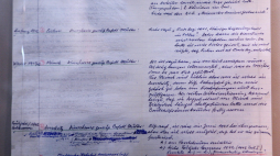 Zapiski Adolfa Eichmanna z czasu jego procesu przed sądem w Jerozolimie, fot. PAP/EPA/FLASH 90/Yossi Zamir