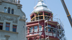 Willa Richtera w Łodzi w trakcie remontu z 2017 r., fot. PAP/G. Michałowski 