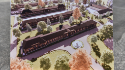 Wizualizacja planowanego Muzeum Pamięci Ofiar Rzezi Wołyńskiej w Chełmie, fot. PAP/W. Jargiło 