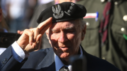 Prezes Zarządu Głównego Światowego Związku Żołnierzy Armii Krajowej Janusz Komorowski, 2024 r. PAP/Piotr Nowak