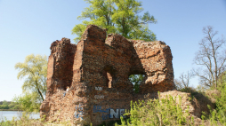 Ruiny zamku w Złotorii koło Torunia, fot. domena publiczna