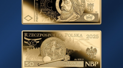 Awers i rewers złotej monety. Fot. NBP