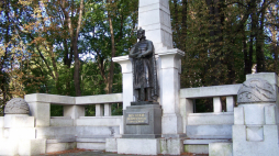 Figura księcia cieszyńskiego Mieszka (przed uszkodzeniem), fot. domena publiczna