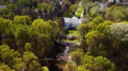 Tarasowy park z lotu ptaka
