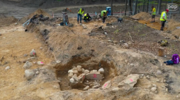Archeolodzy na trasie przyszłej obwodnicy Witomina w Gdyni znaleźli trzy kurhany sprzed około 3000 lat