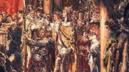 Jan Matejko, „Koronacja pierwszego króla Polski”, 1889 r. – fragment obrazu /MHP