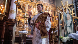 Msza paschalna w lubelskiej prawosławnej katedrze Przemienienia Pańskiego w Niedzielę Wielkanocną, fot. PAP/Wojtek Jargiło