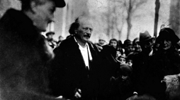 Ignacy Jan Paderewski w Poznaniu w 1918 r. Fot. PAP/CAF-ARCHIWUM