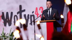 11 lipca 2025 r. w Chełmie odbyły się uroczystości upamiętniające 82. rocznicę Krwawej Niedzieli. W obchodach udział wziął Prezydent elekt RP, prezes Instytutu Pamięci Narodowej dr Karol Nawrocki. Fot. Instytut Pamięci Narodowej