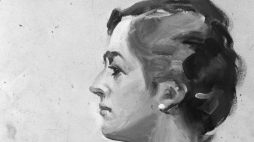 Maria Pawlikowska-Jasnorzewska namalowana przez Wojciecha Kossaka, z podp. „Kwintesencja mojej rassy, 1939.” Fot. PAP/Reprodukcja Jakub Grelowski
