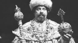 Bernard Ładysz w operze "Borys Godunow" 1964 r. Fot. PAP/Marek Langda