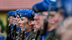 Michniów (woj. świętokrzyskie), 12.07.2025 r. Obchody Dnia Walki i Męczeństwa Wsi Polskiej oraz 82. Rocznicy Pacyfikacji Wsi Michniów na terenie Mauzoleum Martyrologii Wsi Polskich w Michniowie. Fot PAP/Piotr Polak