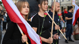 Uczestnicy Marszu Pamięci Ofiar Rzezi Wołyńskiej w Lublinie. Fot. PAP/Wojtek Jargiło