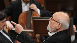 Warszawa, 21 marca 2018 r. Dyrygent Krzysztof Penderecki podczas koncertu w ramach 22. Festiwalu Beethovenowskiego w Sali Koncertowej Filharmonii Narodowej w Warszawie. Fot. PAP/Paweł Supernak