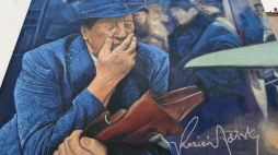 Mural w Rzeszowie z podobizną aktora Zdzisława Kozienia. Fot. PAP/Darek Delmanowicz