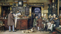 Ludwig Passini, „Cafe Greco in Rome” /Źródło: en.wikipedia