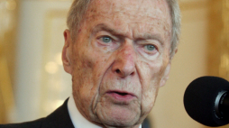 Prof. Hilary Koprowski, wirusolog i immunolog, twórca pierwszej szczepionki przeciwko wirusowi polio, 2007 r. Fot. PAP/Tomasz Gzell