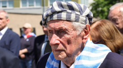Prezes Polskiego Związku Byłych Więźniów Politycznych Hitlerowskich Więzień i Obozów Koncentracyjnych Stanisław Zalewski, Fot. PAP/Albert Zawada
