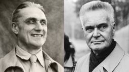 Laureaci Nagrody Nobla w dziedzinie ekonomii w 1969 r. Od lewej: Norweg Ragnar Frisch i Holender Jan Tinbergen. Fot. Borgens Atelier, Public domain, via Wikimedia Commons / Anefo / Croes, R.C., CC0, via Wikimedia Commons