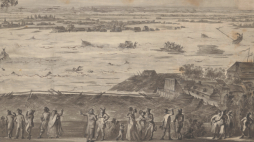 „Powódź” – grafika, 1813 r. /Źródło: Polona/Biblioteka Jagiellońska