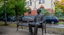 Georg Bruning, zasłużony dla Bytomia nadburmistrz został uhonorowany rzeźbą. Fot. UM Bytom/H. Klimek
