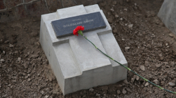 Polski Cmentarz Wojenny Ługowoje w obwodzie żambylskim w Kazachstanie, 2016 r. Fot. PAP/Rafał Guz