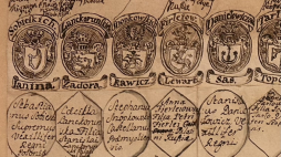 Dokument zawierając wywód przodków Teresy Kunegundy Sobieskiej