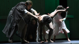 Próba "Mistrza i Małgorzaty" Michaiła Bułhakowa w reżyserii Pawła Passiniego w Teatrze Ludowym w Krakowie, 2018 r. PAP/Jacek Bednarczyk