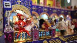 Ogłoszenie wyników 83. Konkursu Szopek Krakowskich i otwarcie wystawy pokonkursowej w Pałacu Krzysztofory w Krakowie.  PAP/Łukasz Gągulski