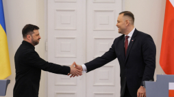 Prezydent Ukrainy Wołodymyr Zełenski i prezydent RP Karol Nawrocki, 19 grudnia 2025 r. Fot. PAP/Paweł Supernak