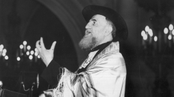 Nabożeństwo w Wielkiej Synagodze w Paryżu, 1939 r./NAC