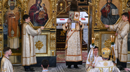 Wigiia Bożego Narodzenia w Kościele Greckokatolickim. Fot. PAP/Darek Delmanowicz