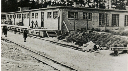 Niemiecki obóz pracy w Poniatowej. Fot. ze zbiorów Prokuratury przy Sądzie Krajowym w Hamburgu/IPN