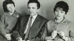 Mieczysław Wajnberg z pierwszą żoną Natalią Vovsi-Mikhoels i starszą córką Wiktorią. Fot. instytutwajnberga.org (Photo provided by Tommy Persson; copyright Olga Rakhalskaya)