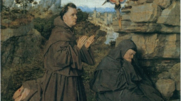 Św. Franciszek otrzymuje stygmaty - obraz przypisywany Janowi van Eyckowi. Fot. domena publiczna