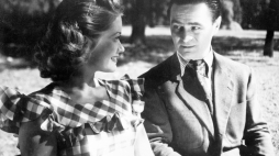 Adolf Dymsza i Alina Janowska na planie filmu Skarb. Fot. PAP/reprodukcja