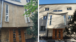 Kamienica u zbiegu Paryskiej i Bajońskiej po remoncie elewacji. Fot. domena publiczna