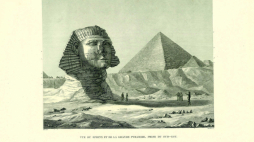 Piramida Cheopsa. Ilustracja Biblioteque Nationale de France/Muzeum w Gliwicach