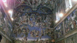 Sąd ostateczny - fresk Michała Anioła w Kaplicy Sykstyńskiej w Watykanie. Fot. PAP/EPA/ANSA/Claudio Onoroti